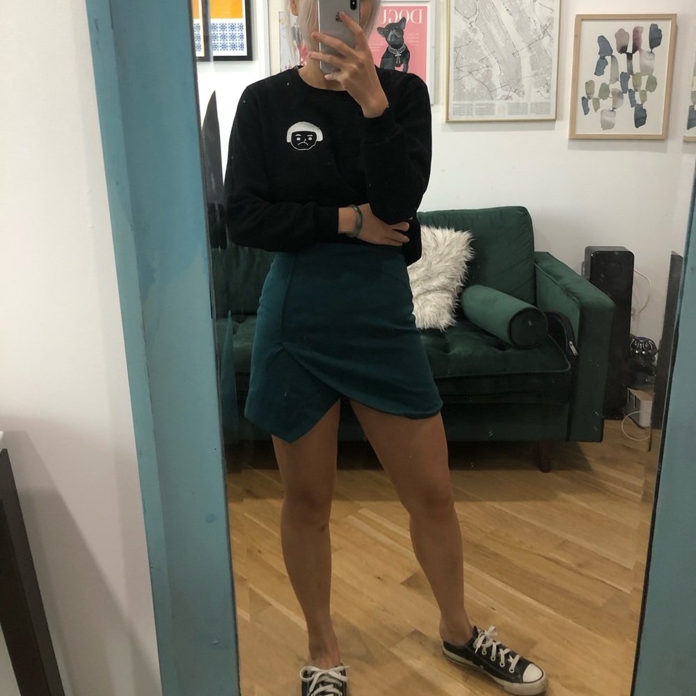 Green skirt